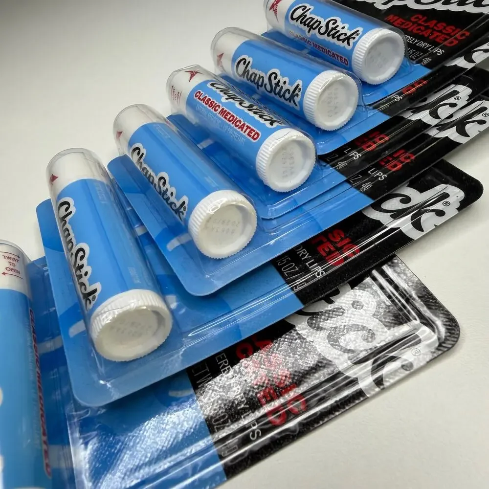 SET OF 6 — ChapStick Classic Medicated Lip Balm & Skin Protectant Tube — 0.15 oz